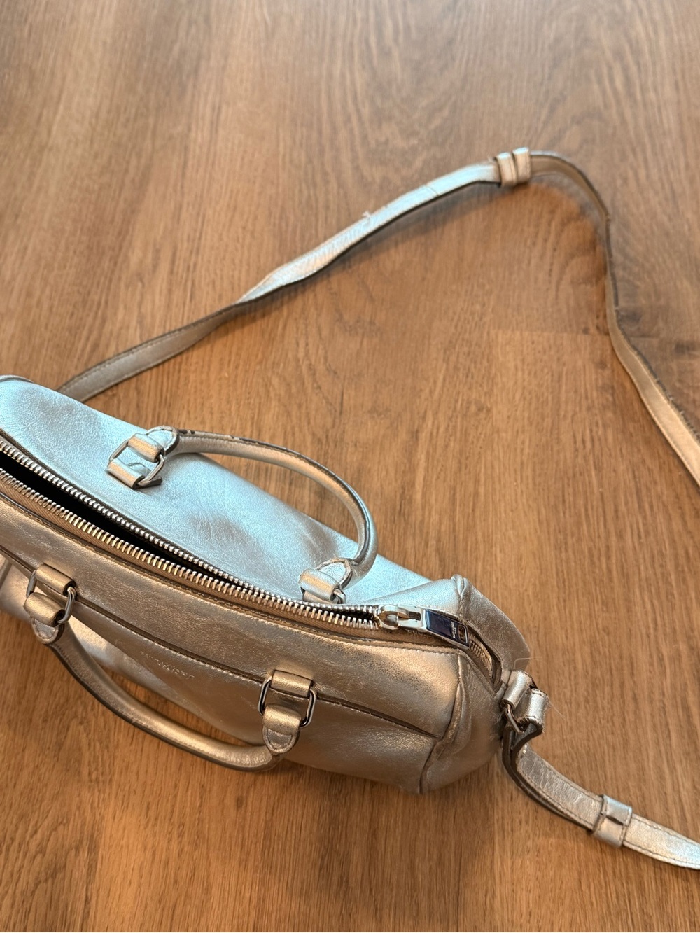 saint laurent mini duffel bag silver - Picture 5 of 7
